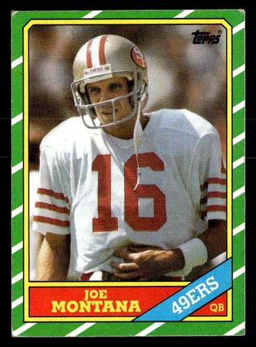 1986 Topps #156b Joe Montana *Low Grade*
