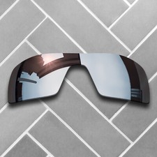 Polarized Silver Chrome Mirrored Replacement Lenses for-Oakley Oil Rig