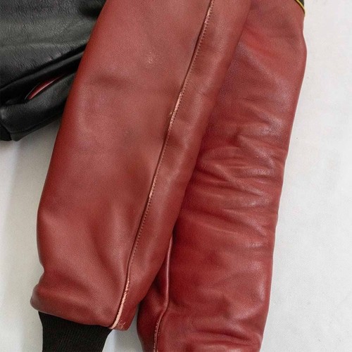 VANSON TJP All-Leather Stadium Jacket Patch Made In USA Herren Größe 40 - Bild 6 von 7