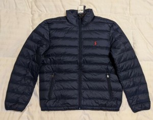 polo men's packable down jacket