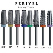 5 in 1 - Carbide Nail Drill Bit Black  Feriyel