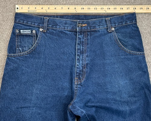 Joker Men's Vintage Blue Carpenter Denim Jeans Size 36 (Actual 36x30) - Picture 10 of 17