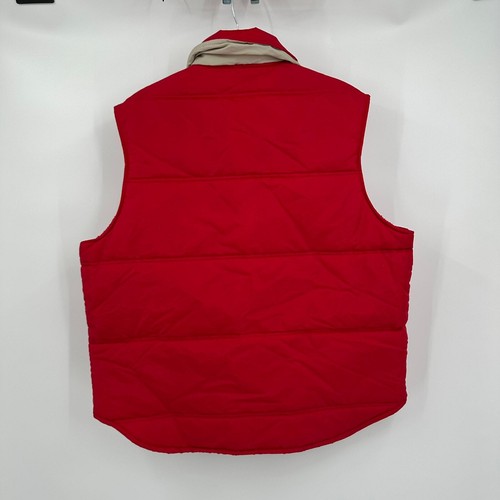 Vintage Active Generation Mens Puffer Vest Size XL Red Snap Outdoors Gorpcore - Picture 2 of 8