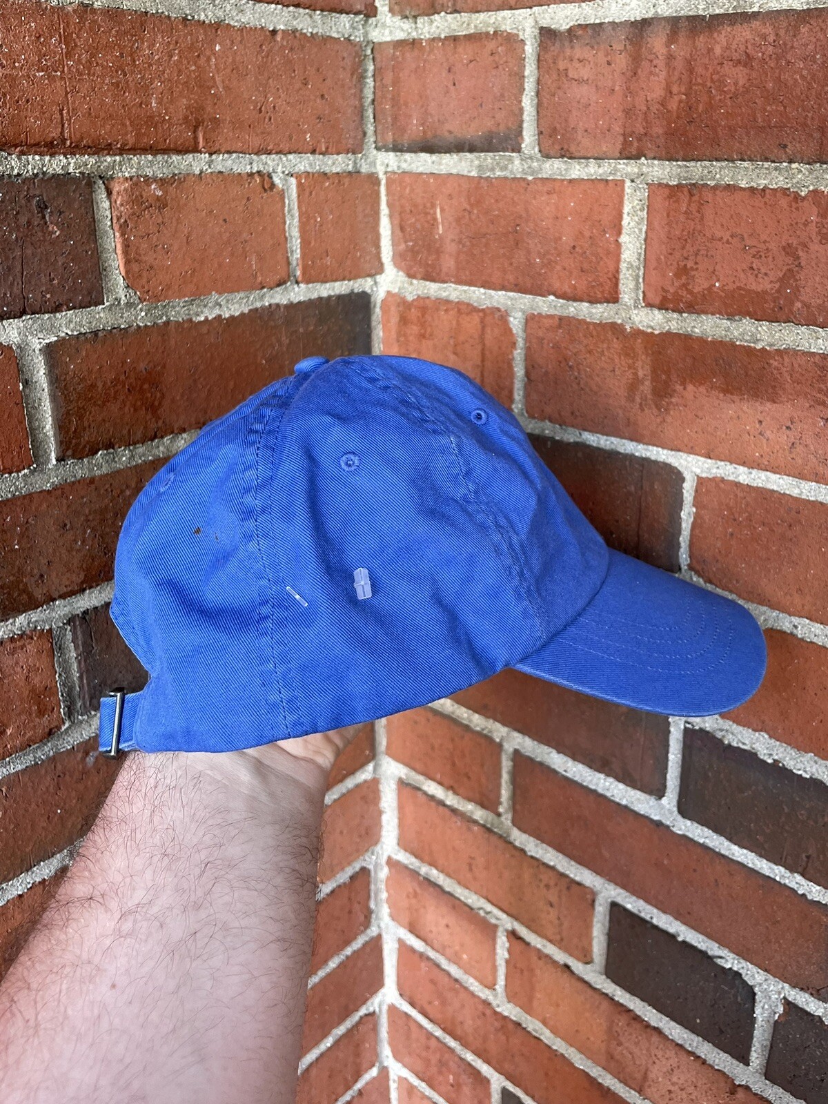 Cappello Polo Ralph Lauren Strapback Berretto Blu Arancione Pony Logo Papà Golf