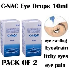C-NAC Eye Drops Cure Cataract Carnosine NAC Glaucoma BrightC Clarity PACK OF 2