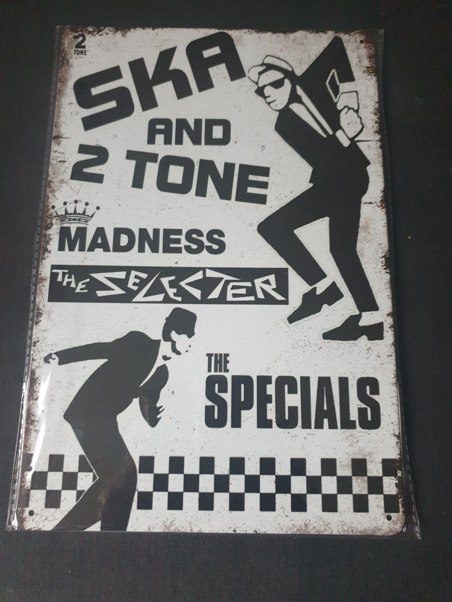 SKA AND 2 TONE Metal Sign Plaque Ska Poster Retro Garage Shed FREE
