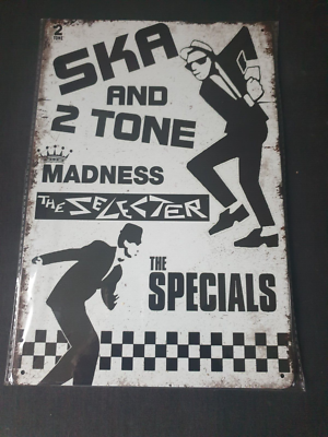 MADNESS マッドネス　ビンテージ　A1ポスター　2tone スカ　SKA SKA AND 2 TONE Metal Sign Plaque Ska Poster Retro Garage Shed FREE