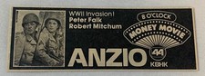 1979 KBHK tv ad~ movie ANZIO Peter Falk, Robert Mitchum