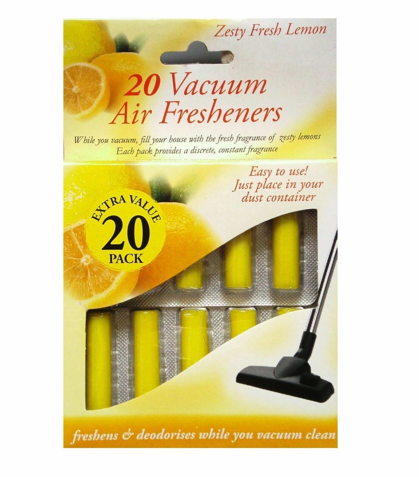 VACUUM AIR FRESHENERS PACK 20Pc Hoover Dust Bags Filters Cleaner Vac