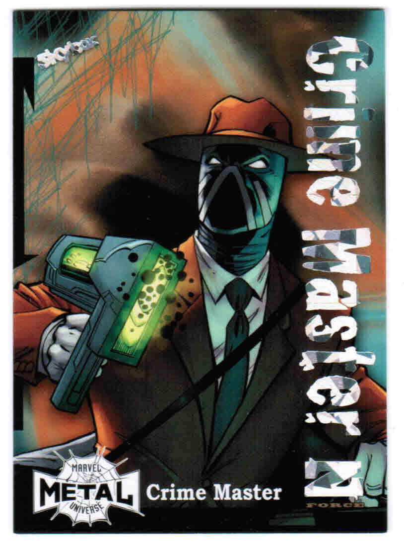 2021 SKYBOX METAL UNIVERSE SPIDERMAN MARVEL CRIME MASTER Z-FORCE AMAZING RAVE 62