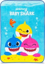 Baby Shark and Family Kids 46" x 60" Throw Blanket-AB07T1VZCKD2