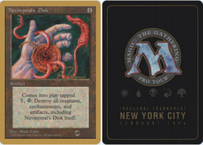 Nevinyrral's Disk - Sideboard - Eric Tam - 1996 ~ Near Mint Pro Tour B MTG Magic