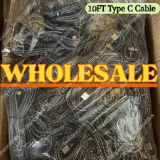 10FT USB C Fast Charger USB Cable Lot For Samsung Android Type C Charging Cord