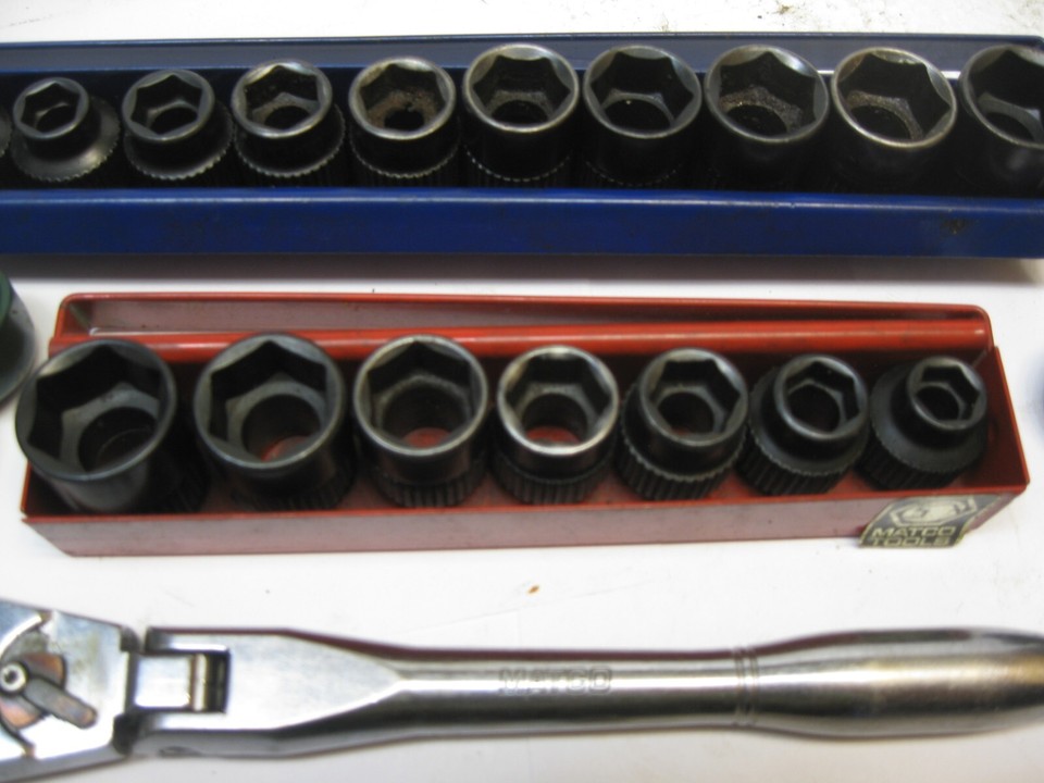 Matco Tools USA RARE Flex Head Pass Through Ratchet Socket Set BLPF9 ...