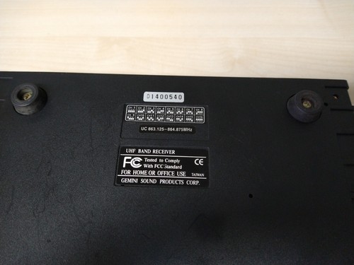 Gemini UX-1600 UHF Wireless - No PSU - Used - Black. - Picture 10 of 15