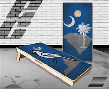 South Carolina Palmetto Virginia Cardinal Cornhole Boards Bean Bag Toss Game