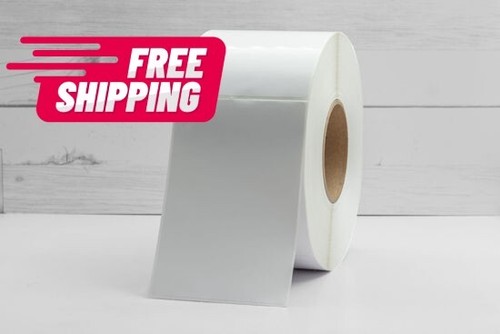 15 rollos de etiquetas brillantes de vinilo de alta calidad de 4" x 6" 200 ct ea CINTA DE CERA REQUERIDA - Imagen 2 de 5
