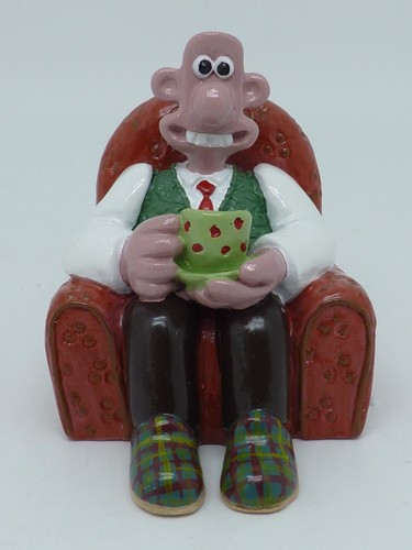 FIGURINE EN METAL ancienne Démons & Merveilles WALLACE ET GROMIT*FAUTEUIL 6.5cm - Foto 3 di 10