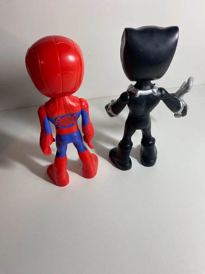 Figuras Marvel Spidey and His Amazing Friends Black Panther 2021 9" muy buenas Foto 3 de 3