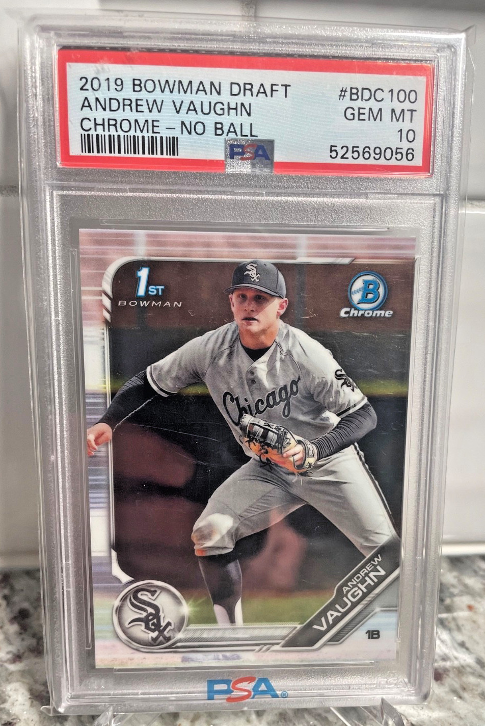 2019 Bowman Draft Chrome Andrew Vaughn PSA 10 #BDC 100 MLB
