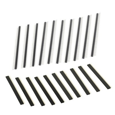  20 PCS Stiftleisten-Anschlussleiste Elektro Verbinder Flachstecker