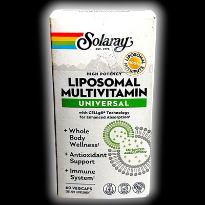 Solaray Liposomal Multivitamin Universal Wellness, Antioxidant, Immune Support
