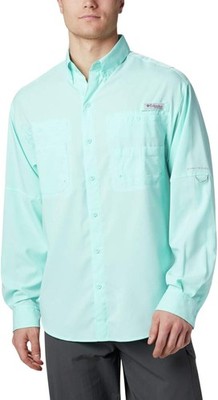 Columbia Mens PFG Tamiami Long Sleeve Fishing Shirt, Gulf Stream, XX-Large - Gul