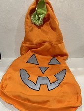 Halloween DOG Orange Pumpkin Costume Hoodie Size Medium