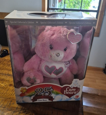 Pink Care Bears 25th Anniversary Love A Lot SWAROVSKI Crystal Eyes