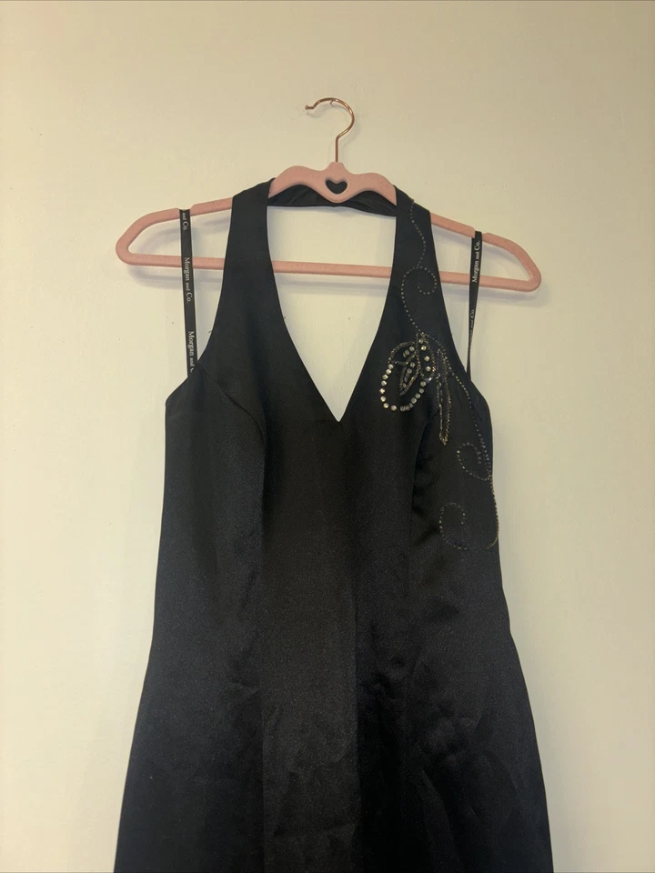 VTG Morgan & Co Beaded Prom Dress Gown Formal Sz 7/8 Women’s M Whimsigoth Fairy - Image 4 of 4