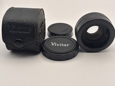 Vivitar Automatic Teleconverter 2X-1 2X M42 Screw Mount Lens Converter w/Case