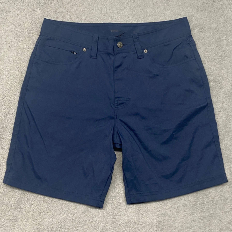 Prana Mens Shorts 32 Blue Stretch Zion Pocket Standard Fit Stormy Night - Image 2 of 4
