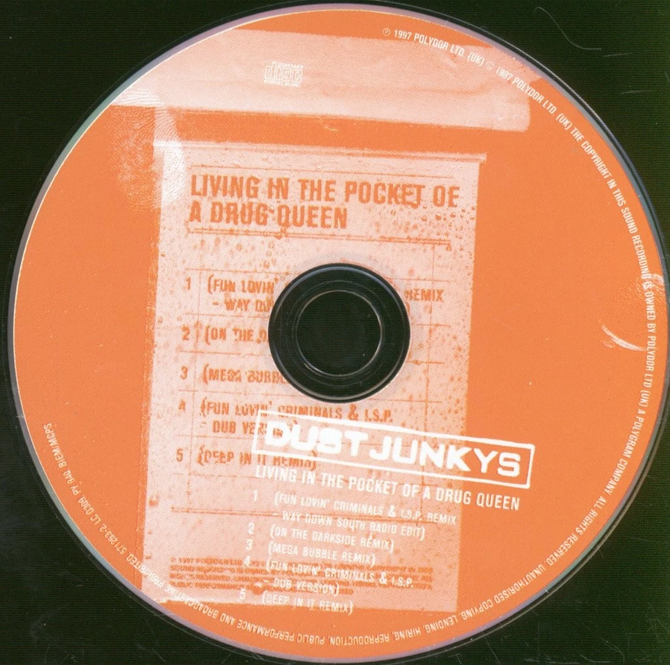 Dust Junkys Leben Im Taschenbuch Einer Drogenkönigin CD UK Polydor 1997 Single - Bild 3 von 3