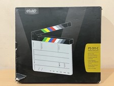 Elvid 9-Section Acrylic Production Slate with Color Clapper Sticks