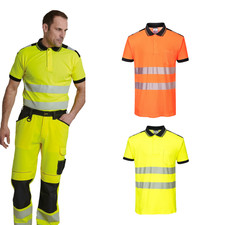Portwest PW3 Hi-vis polo shirt T180 - EN ISO 20471 Class 2. RIS-3279