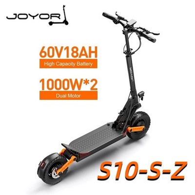 JOYOR S10-S-Z E-Scooter 10'' 2000W 60V 18A Folding Electric Scooter Dual motor