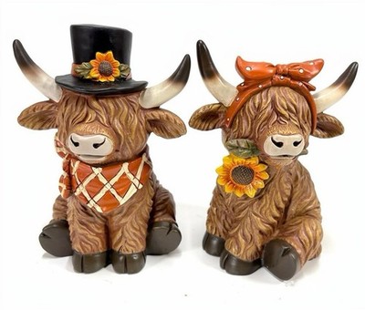 Hobby Lobby Fall Country Highland Cow Set