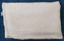 Primark Clouds Embossed White Fleece Pram Size Blanket