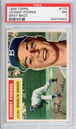 1956 Johnny Podres [Gray Back] #173