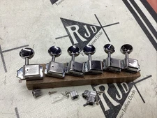 Vintage Style Deluxe Tuners Tuning Keys Pegs Heads In Line Right Chrome