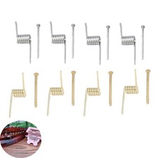 ArrErr 8 Set Hair Claw Clip Spring 1 Count (Pack of 8), silver/gold