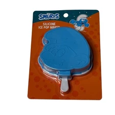 The Smurfs Silicone Ice Pop Maker Mold Blue Character Tray New 2025 Kitchen Kids
