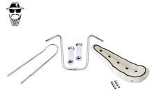 ORIGINAL LOWRIDER U Handlebar Sissy Bar Velour 5-Button White Banana Seat/Grips.