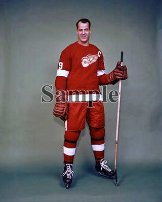 NHL Captain Gordie Howe Detroit Red Wings Color 16 X 20 Photo - Main Image