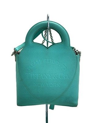 Tiffany & Co. Return To Tiffany Mini Tote Bag Blue Leather Handbag