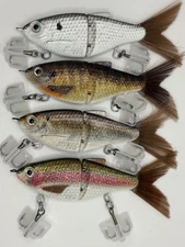 TYG Silencer Junior 4 pack Glide bait swimbait lot 3 inch NEW E