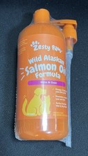Zesty Paws 32oz Salmon Oil for Dogs Cats Skin  Coat Support Alaskan 10/2026 U3