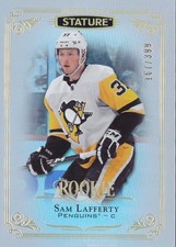 2019/20 Upper Deck Stature Hockey Rookie Sam Lafferty #/399 Pittsburgh Penguins