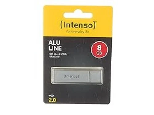 Intenso Alu line - Chiavetta USB da 8GB - Pendrive USB 2.0, Argento - Immagine 3 di 3