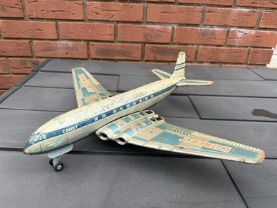 Tomiyama Japan Comet Jetliner De Havilland - Very Rare Vintage Tinplate Model